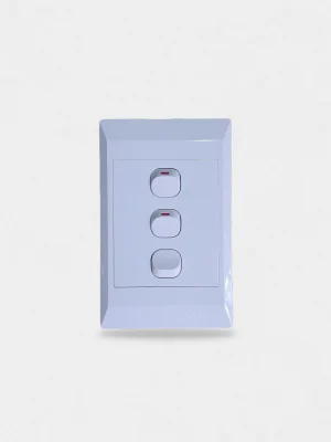 AIYI 3 Lever Switch 2x4 White
