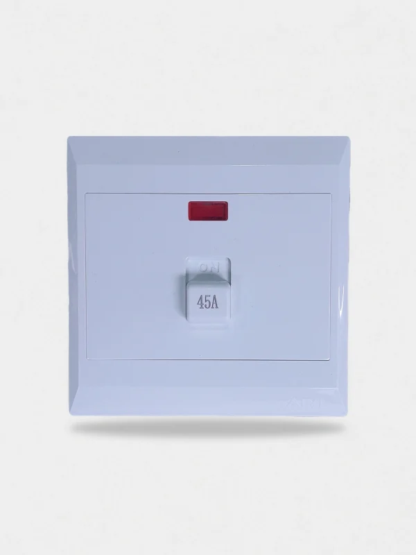 Aiyi Isolator with pilot light 45A 2P 4x4 white AIYI 3 Pin & Euro Socket 16A White