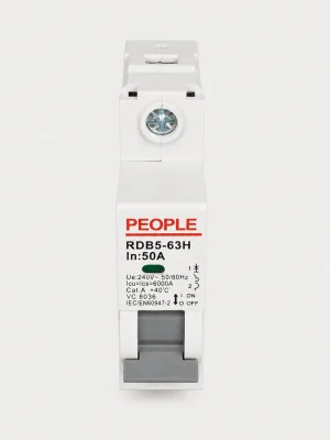 People Single Pole Circuit Breaker 50A